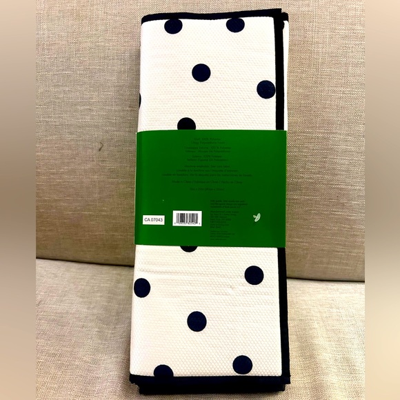 ♠️ Kate Spade ♠️ Polka Dot Reversible Drying Mats - Picture 3 of 3